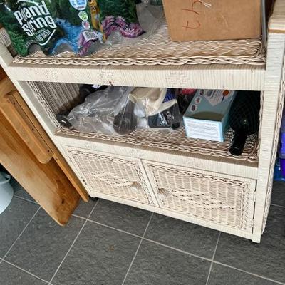 wicker cabinet