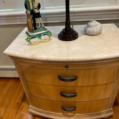 night stands with marble top