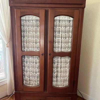 Antique Oak Armoire - $425