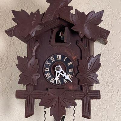 Vintage Black Forest Germany  Wooden Cuckoo Clock - $145