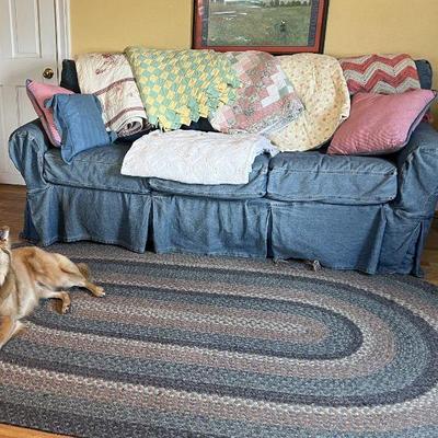 Pottery Barn Sleeper Sofa, 80" wide - $250 (sorry, dog not included)