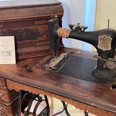 Antique Singer Treadle Sewing Machine - $380