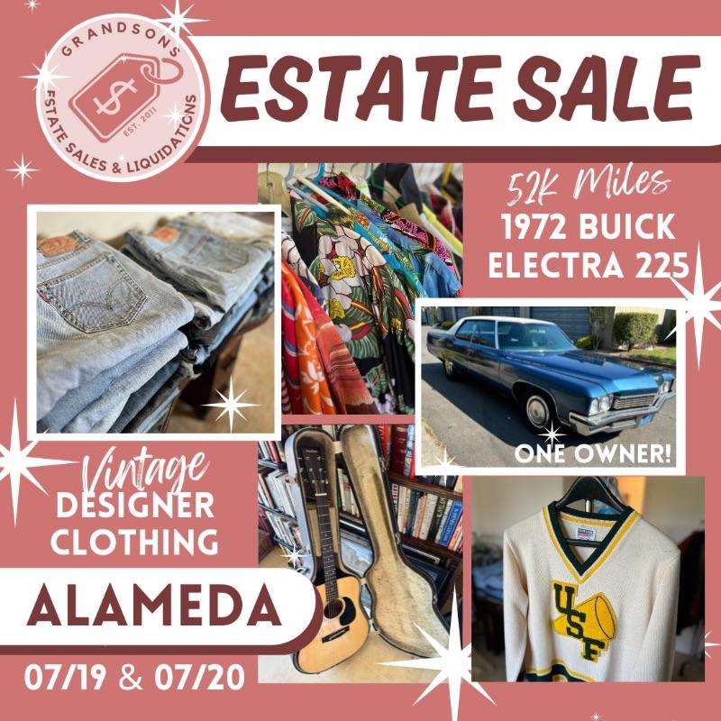 GRANDSON’S AMAZING ALAMEDA PACKED VINTAGE DESIGNER CLOTHING ESTATE SALE