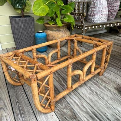 Vintage Rattan Coffee Table