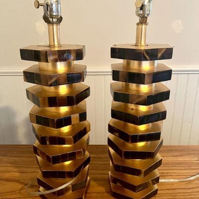 Tortoiseshell lamps