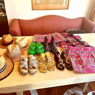 bags, shoes hats