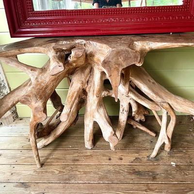 Teak Root  Console