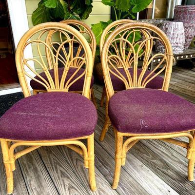 4 rattan Chairs