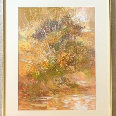 Gouache painting signed  Alexander Zarick, 17 1/2 x 23  1/2 sight