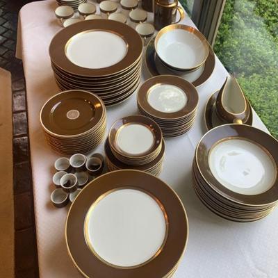 Fitz and Floyd “ Renaissance Cognac “ china dinnerware set
