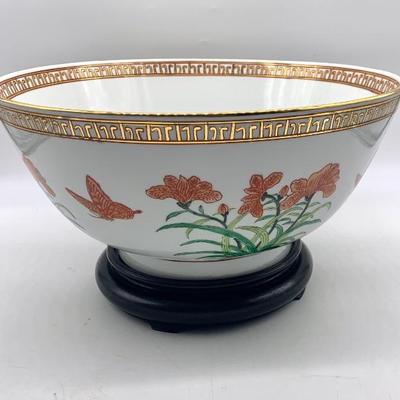 Asian bowl  14 1/2” diam.