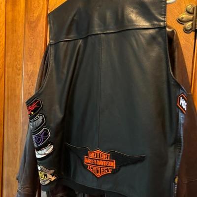 Harley vest back