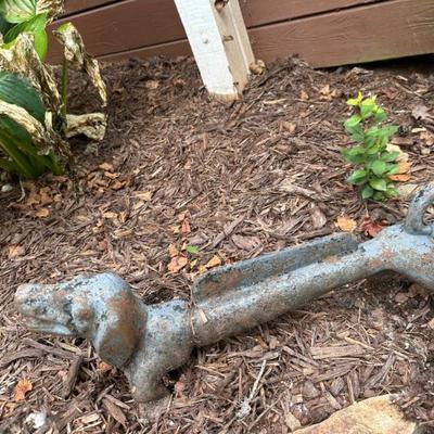 Dachshund long heavy vintage boot scrape