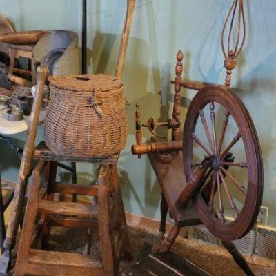 Loom, hay fork and more Primitive 