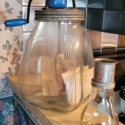 Butter churn & nut chopper