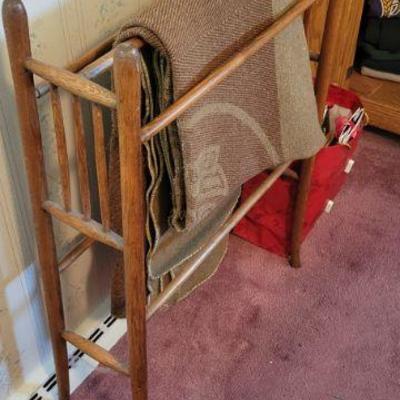 Vintage quilt rack