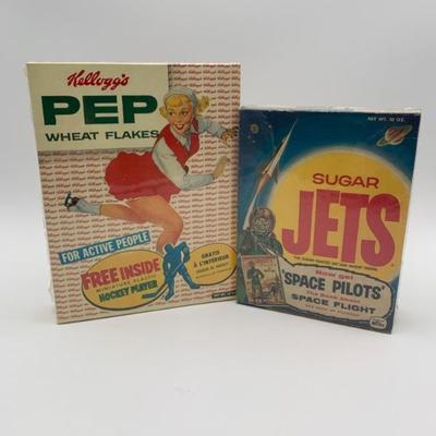 Vintage Kellogg's/Gen Mills Cereal Boxes - Space Toys on Verso - 1950s