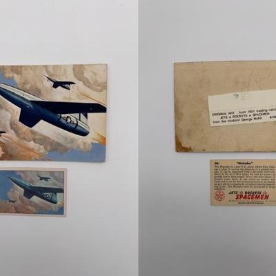 Bowman Gum Jets/Rockets/Spacemen Trading Cards Original Art - 1950s