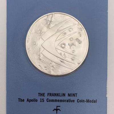 Apollo 15 Commemorative Coin - Sterling - Proof - SCI-52