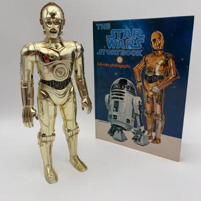 Star Wars C3PO Action Figure & Star Wars Storybook - Vintage