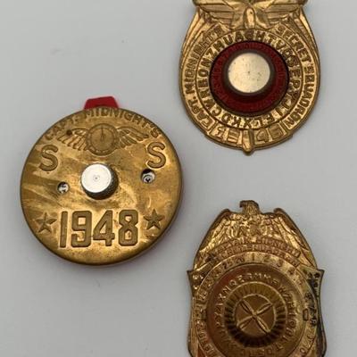 Captain Midnight Decoder Badge Trio - 1940s