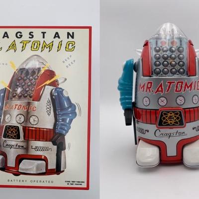 Cragstan Mr. Atomic Robot -1993 Osaka TIn Toy Institute - Mint