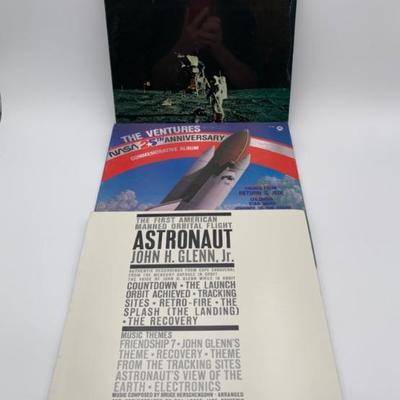 Vintage Vinyl Trio - Ventures, John Glenn, Von Braun