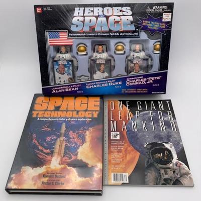 Heroes of Space Action Figures + History of Exploration Books