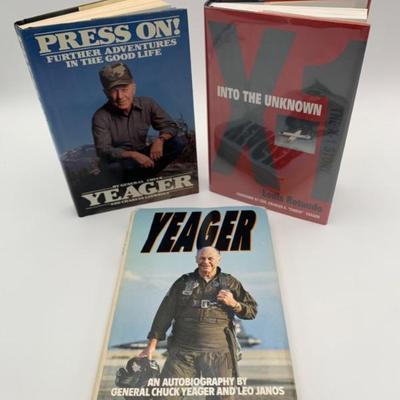 Book Trio - Chuck Yeager Autobios & X-1