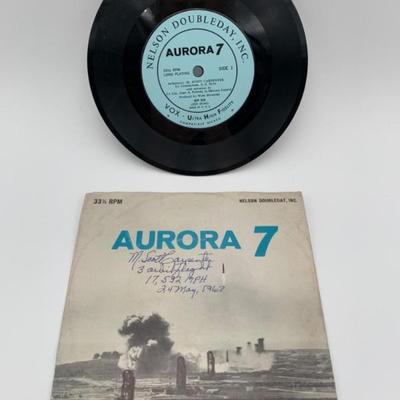 Vintage Vinyl - Aurora 7 - Astronaut Signed: Carpenter - LP - 1962	