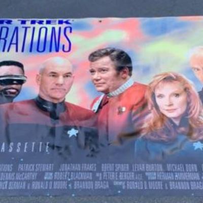 Large Star Trek "Generations" Movie Banner - 1995