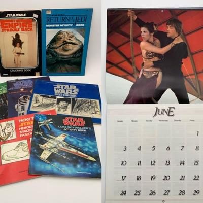 Star Wars Activity & Story Books + Calendar - VIntage