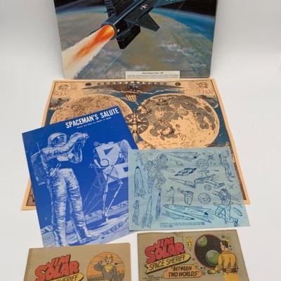 Space Ephemera - Placemat/Sheet Music/Tattoos/Comics/Map