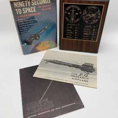X-15 Book Bundle + 2 Brochures & Plaque