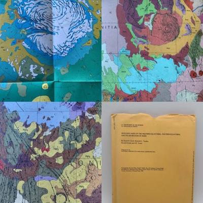 Geologic Maps of West/East Equatorial & Polar Regions of Mars