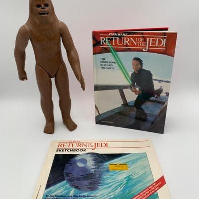 Star Wars Chewbacca Action Figure & Star Wars Books