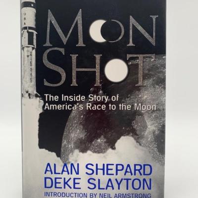 Book - MOONSHOT - Signed by 5 Astronauts + Authors & Slayton Widow