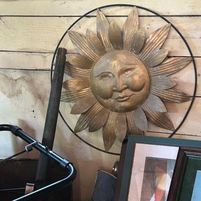 Metal Sun Wall Hanging