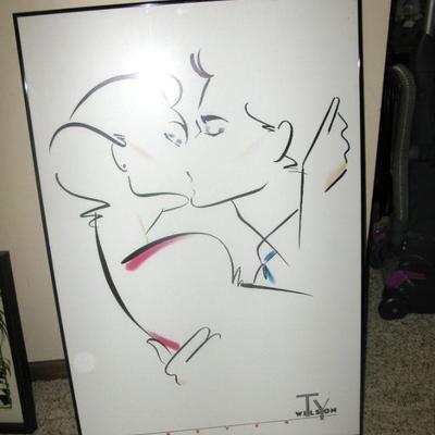 Ty Wilson framed poster
