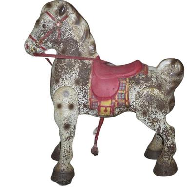 VINTAGE MOBO STEEL CHILDRENS RIDING HORSE ALL ORIGINAL