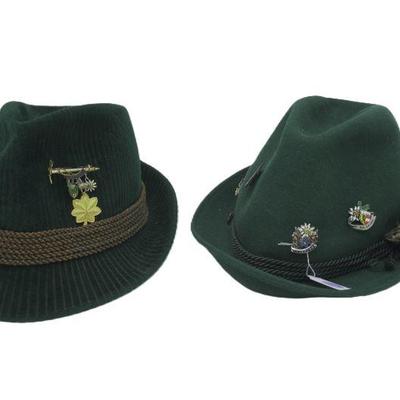 2 VINTAGE GERMAN BAVARIAN OKTOBERFEST HIKING HATS