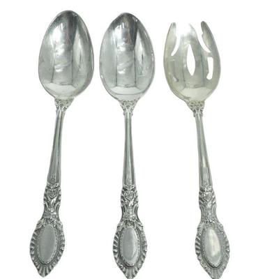 3 STERLING SILVER GUILDHALL REED & BARTON SERVING PIECES