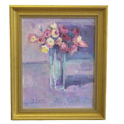 PEDRO FRAILE (SPAIN b. 1957) STILL LIFE OIL PAINTING