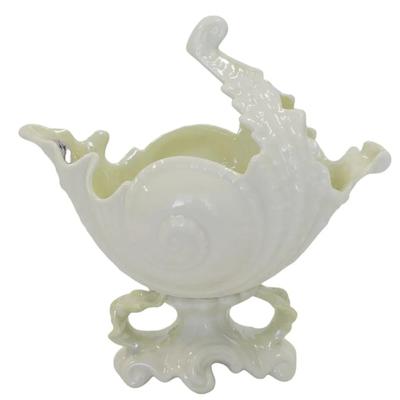 VINTAGE BELLEEK PORCELAIN NAUTILUS SHELL