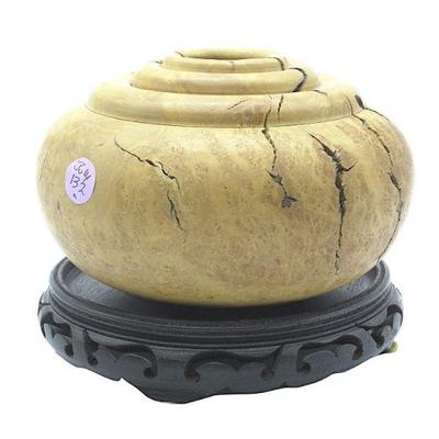 ROGER JACOBS TURNED RHODODENDRON WOOD VASE