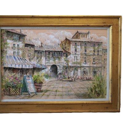 MATT THOMAS ORIGINAL OIL COURTYARD