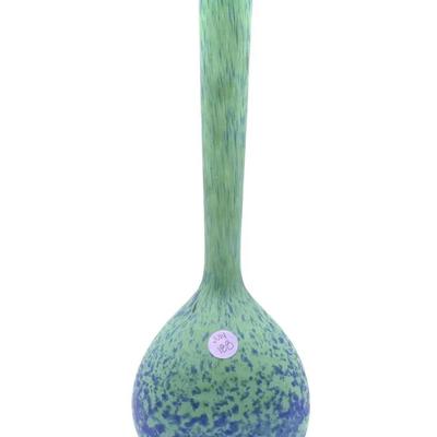 Andre Delatte Style Art Deco Glass Vase. Measures 14"