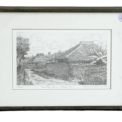BRIAN WILLIAMS WOODBLOCK LTD ED OKINAWA