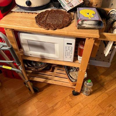Wood Kitchen Cart $40