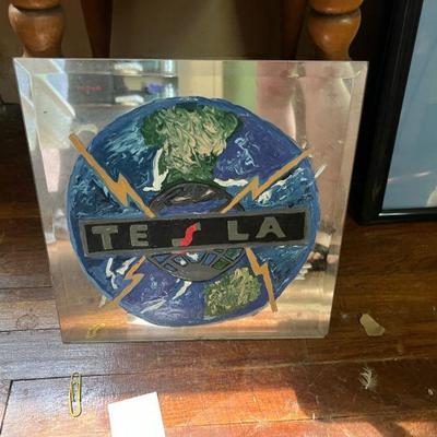 Tesla Hand Painted Mirror $15